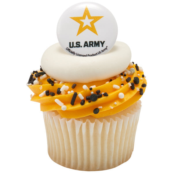 United States Army Cupcake Rings