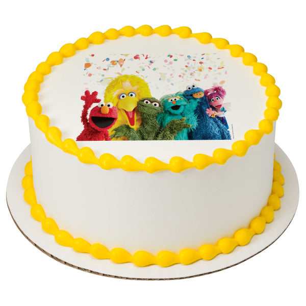 Sesame Street 50th Anniversary Edible Cake Topper Image