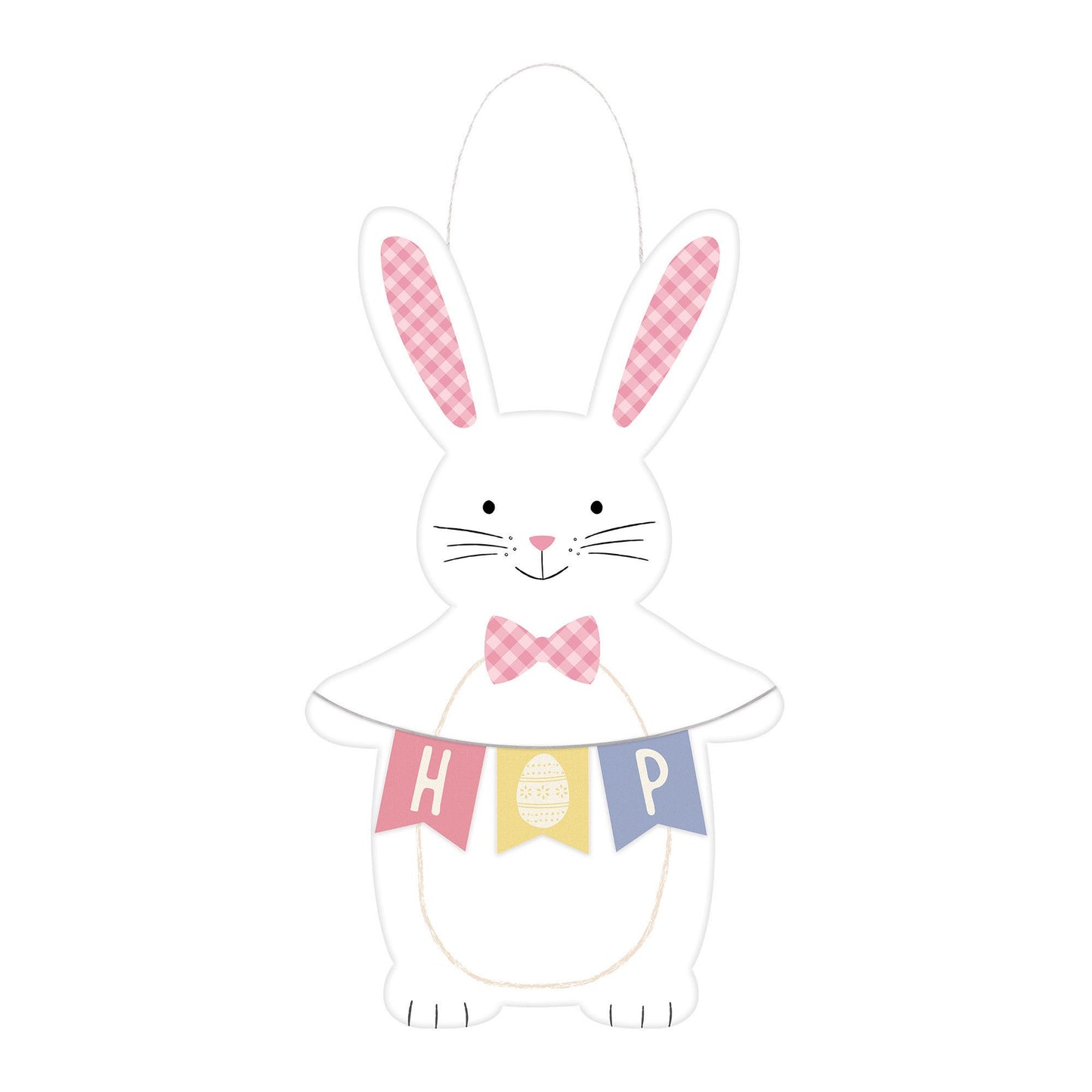 Pastel Bunny Easel Sign