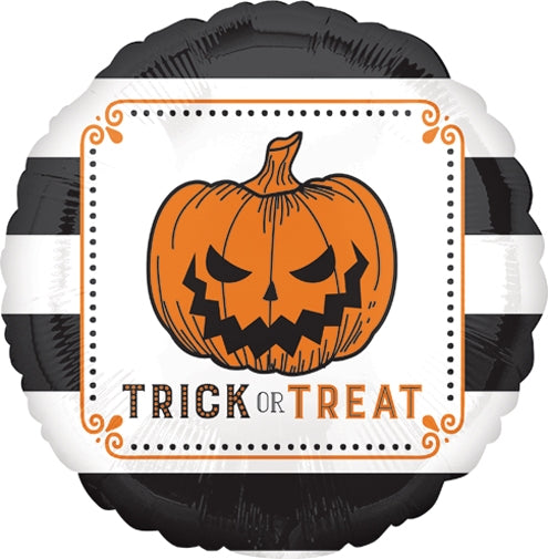 Halloween Hallows Eve Pumpkin 18" Foil Balloon