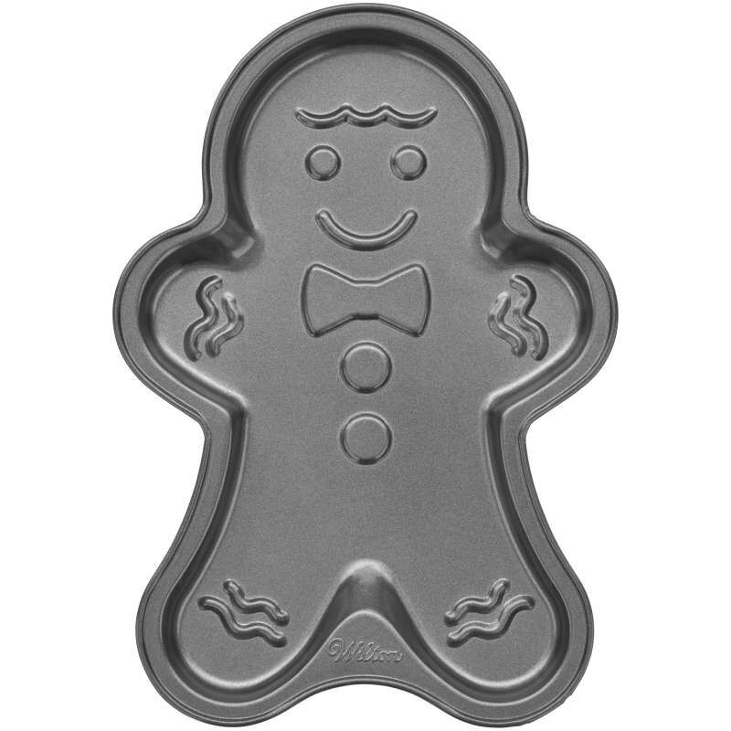 Non-Stick Christmas Gingerbread Man-Shaped Cookie Pan, 11 x 8-Inch – A  Birthday Place