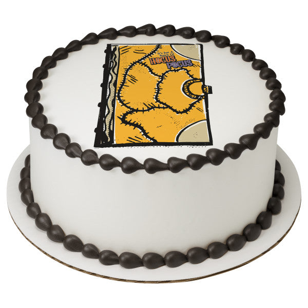 Imagen comestible para decoración de tartas con libro de hechizos de Hocus Pocus de Disney