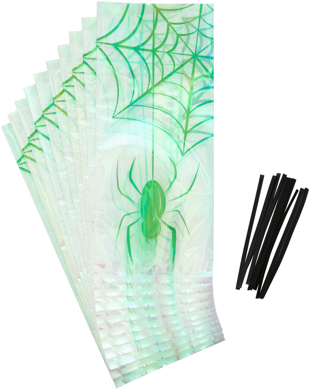 Iridescent Spider Treat Bag, 10ct
