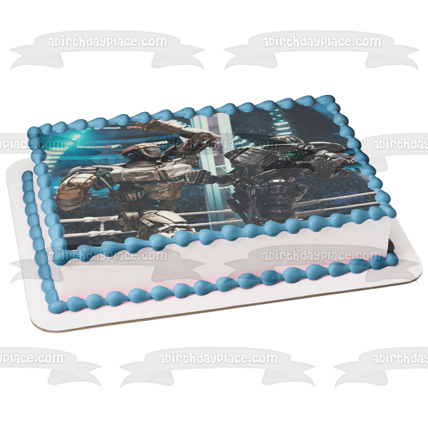 Real Steel Fighting Robot Atom Boxing Zeus Edible Cake Topper Image ABPID50888