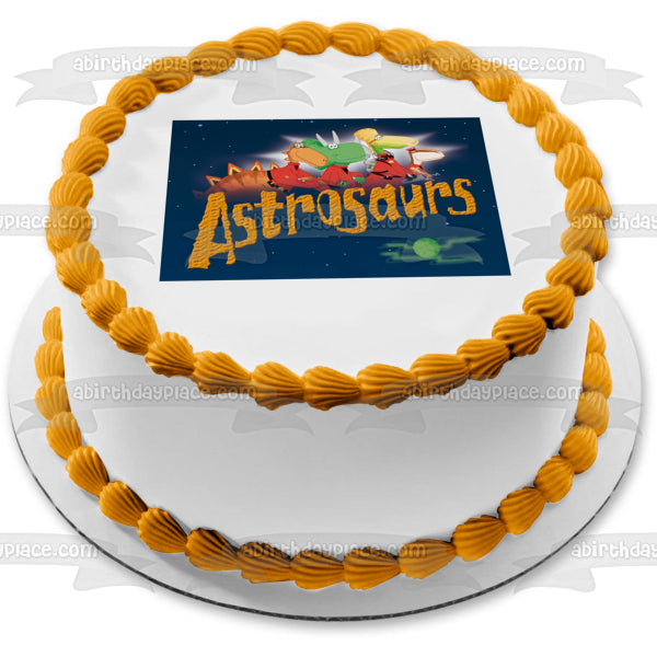 Astrosaurs Arx Longhorn Orano Capitán Teggs Horatio Stegosaur Iggadoo Diente Gipsy Saurine Imagen comestible para tarta ABPID10436