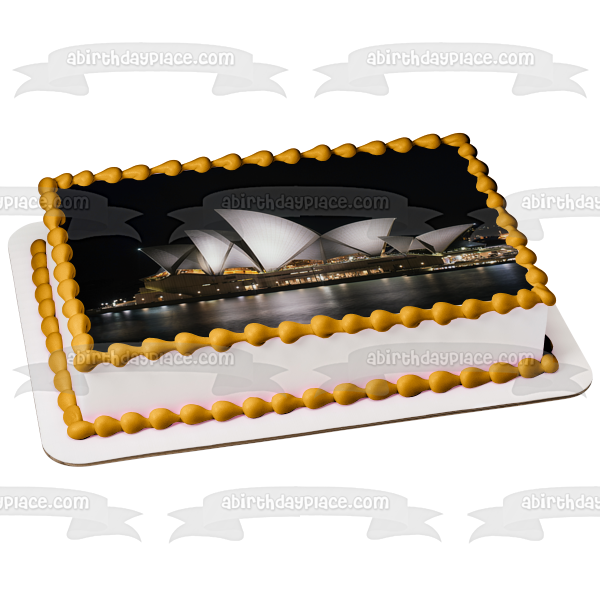 Sydney Opera House Australia Edible Cake Topper Image ABPID52519