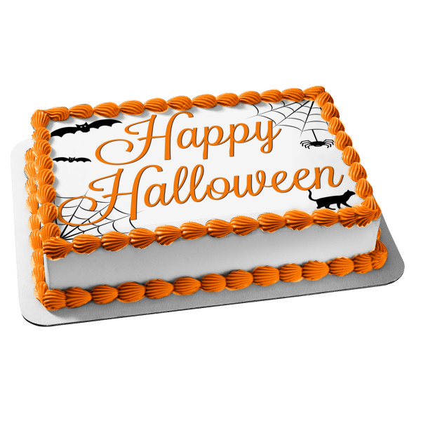 16 PCS Halloween Cake Topper Set - Spiders, Bats, Pumpkins & Tombstone Decorations For Party