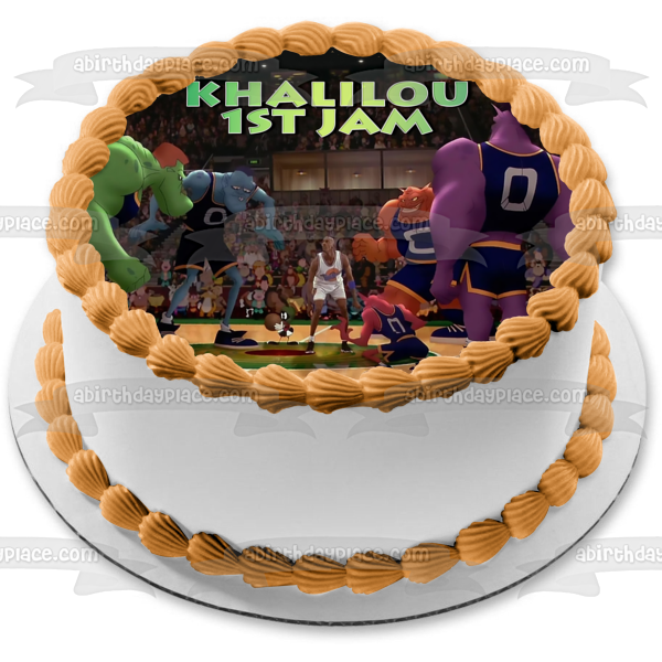 Space Jam Michael Jordan Looney Toons Edible Cake Topper Image ABPID00689