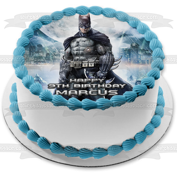 Imagen comestible para tarta de Marvel Batman Arkham Asylum Bruce Wayne ABPID03626