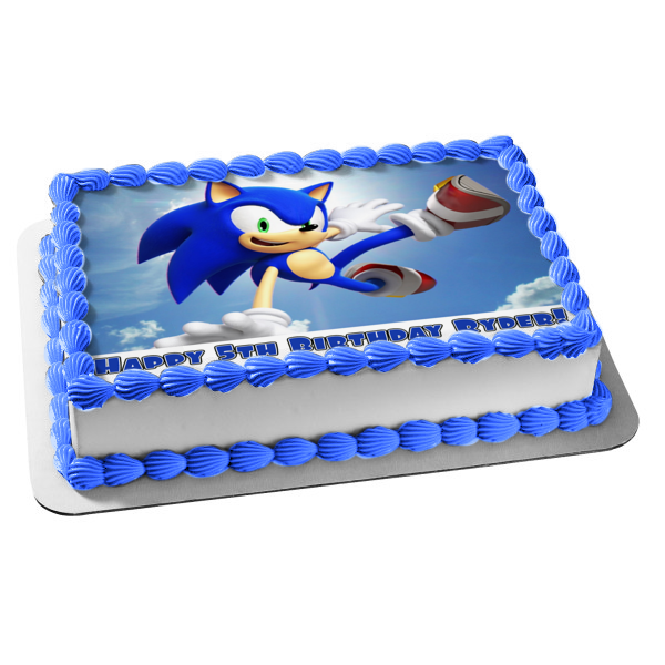 Ich Sonic K 31 Premium Edible Photo Cake Topper With Sonic Motif