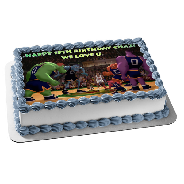 Space Jam Michael Jordan Loony Toons Edible Cake Topper Image ABPID00689