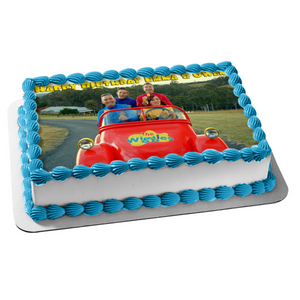 The Wiggles with Emma the Wiggles Car Edible Cake Topper Image ABPID00003