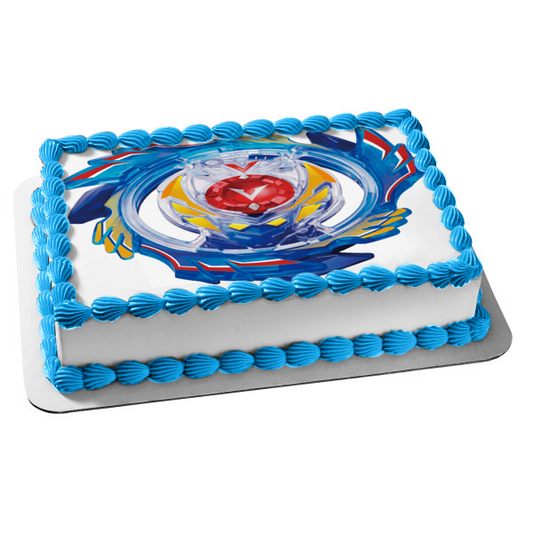 Beyblade Genesis Valtryek V3 Edible Cake Topper Image ABPID15158