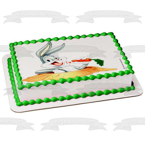 Looney Toons Bugs Bunny Carrot What's Up Doc Edible Cake Topper Image ABPID04156