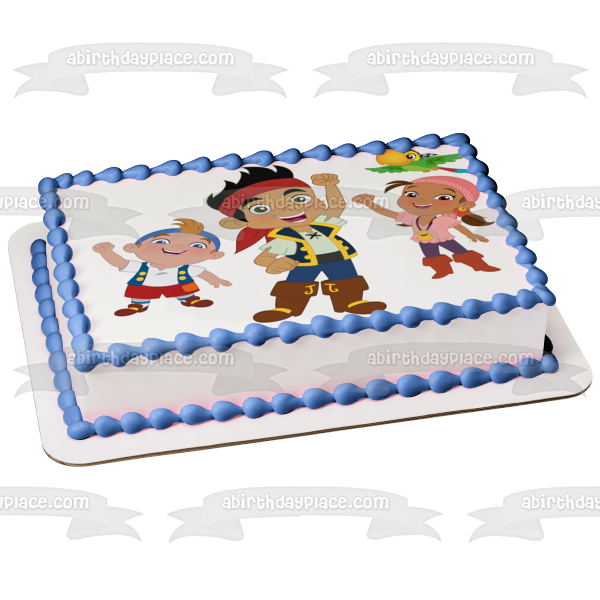 Jake and the Never Land Pirates Izzy and Cubby Edible Cake Topper Image ABPID04352