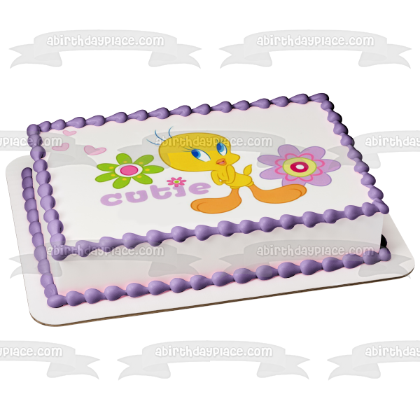 Loony Tunes Tweety Bird Cutie Edible Cake Topper Image ABPID04371