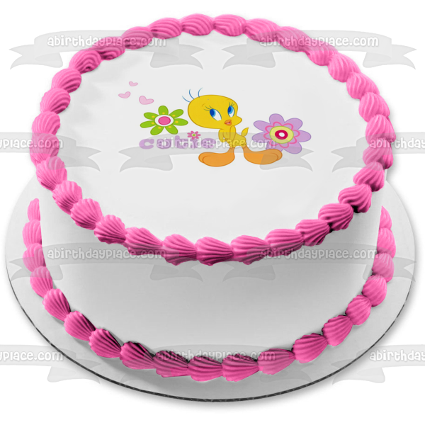 Loony Tunes Tweety Bird Cutie Edible Cake Topper Image ABPID04371