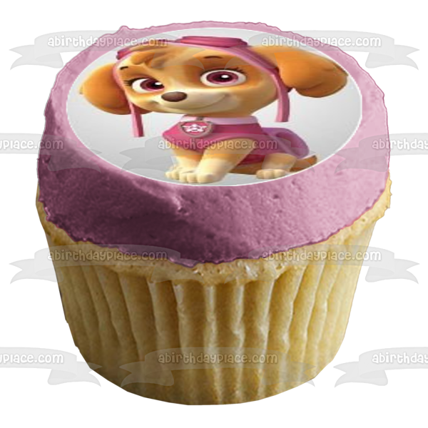 Paw Patrol Chase Everest Tracker Skye Zuma Marshall Rocky Ryder Logo Edible Cupcake Topper Images ABPID03427