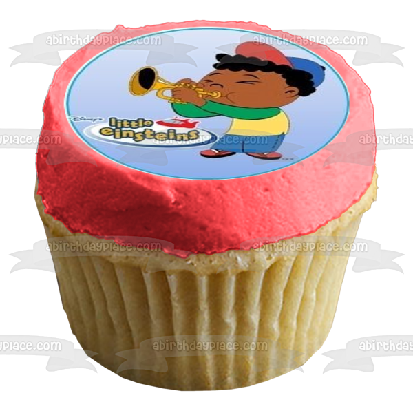 Little Einstein Leo Annie Quincy June Nave espacial y globos Imágenes comestibles para cupcakes ABPID03588