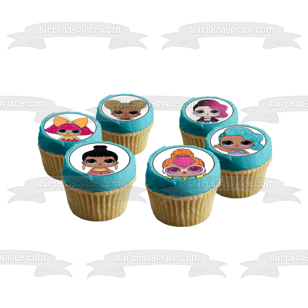 LOL. Surprise Queen Bee Kitty Queen and Lil Sugar Edible Cupcake Topper Images ABPID05823