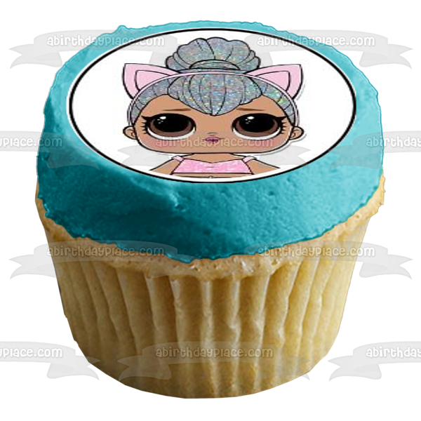LOL. Surprise Queen Bee Kitty Queen and Lil Sugar Edible Cupcake Topper Images ABPID05823