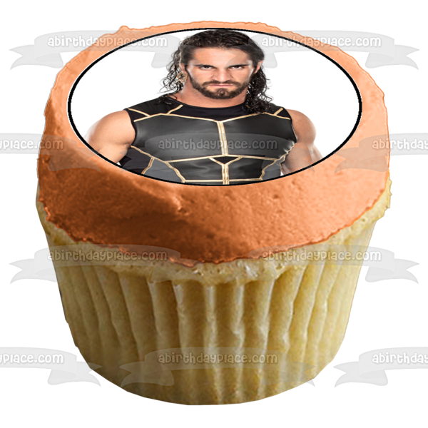 World Wrestling Entertainment Roman Reigns Brock Lesnar and Aj Styles Edible Cupcake Topper Images ABPID07296