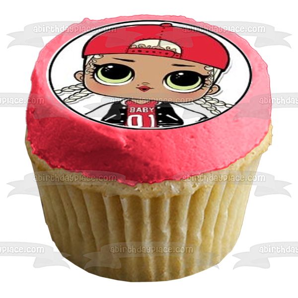 LOL. Surprise Diva M.C. Swag Fancy and Roller sk8ter Edible Cupcake Topper Images ABPID07308