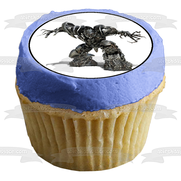 Imágenes de decoración comestible para cupcakes con el logotipo de Transformers, Bumblebee, Optimus Prime y Iron Hide, ABPID07310