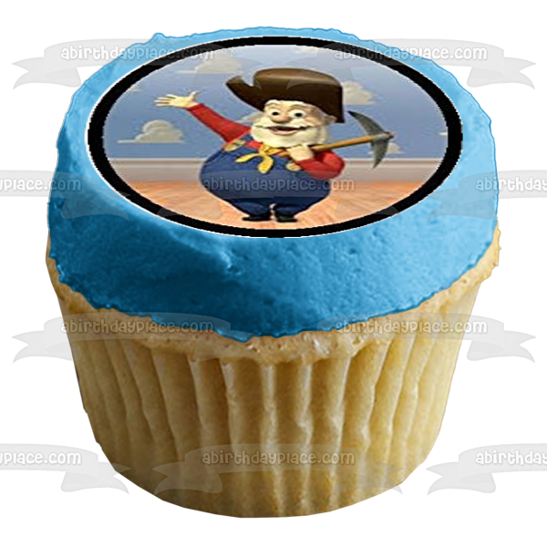 Toy Story Woody Buzz Lightyear Mr. Potato Head Mrs. Potato Head Bo Peep and Rex Edible Cupcake Topper Images ABPID07934
