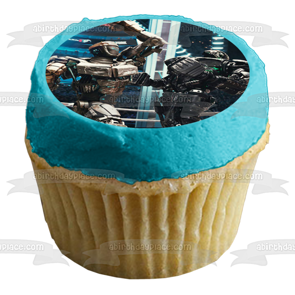 Real Steel Fighting Robot Atom Boxing Zeus Edible Cake Topper Image ABPID50888