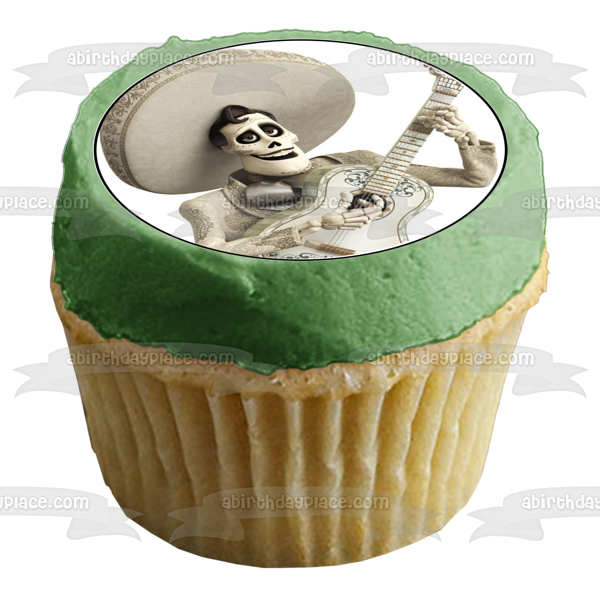 Coco Disney Miguel Imelda Rivera Hector Ernesto De La Cruz Pepita Dante Edible Cupcake Topper Images ABPID14852