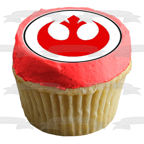 Símbolos de Star Wars Targentus Alianza Rebelde Símbolo Jedi Símbolo del Imperio Símbolo Imperial Imágenes comestibles para cupcakes ABPID14877