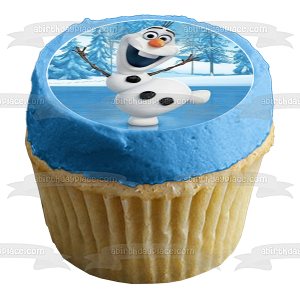 Disney-Pixar Frozen 2 Elsa Anna Olaf King Agnarr Kristoff Sven Imágenes comestibles para cupcakes ABPID51384