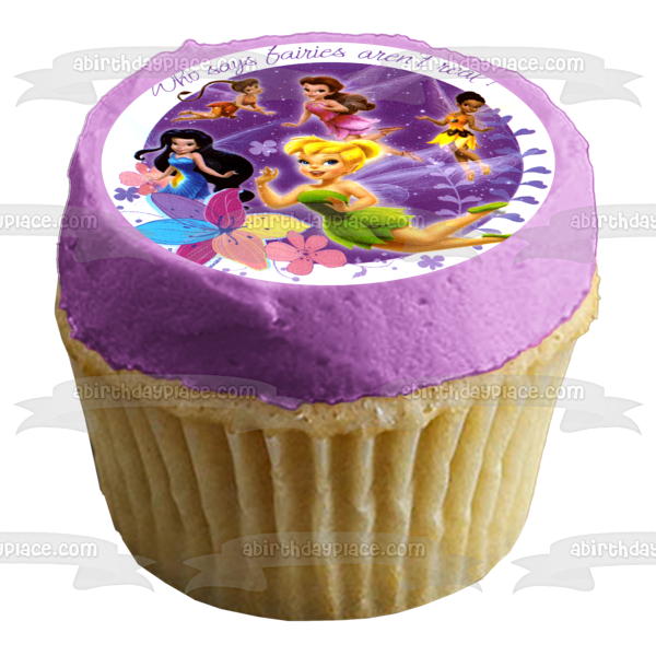 Fairies Tinkerbell Rosetta Silvermist Rosetta and Iridessa Edible Cake Topper Image ABPID05192