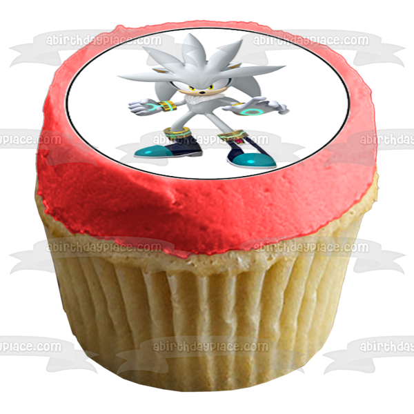 Imágenes de decoración comestible para cupcakes de Sonic Shadow y Silver Cupcakes ABPID53664