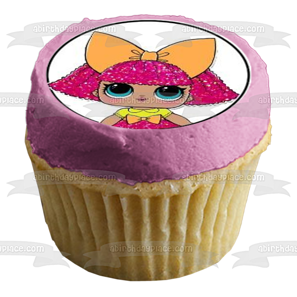 LOL. Surprise Queen Bee Kitty Queen and Lil Sugar Edible Cupcake Topper Images ABPID05823
