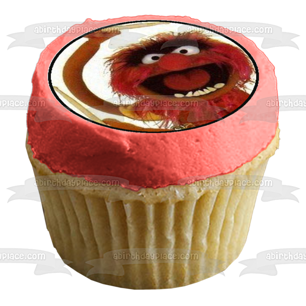 Muppets Kermit Miss Piggy Gonzo Animal y Fozzy Imágenes comestibles para cupcakes ABPID06248