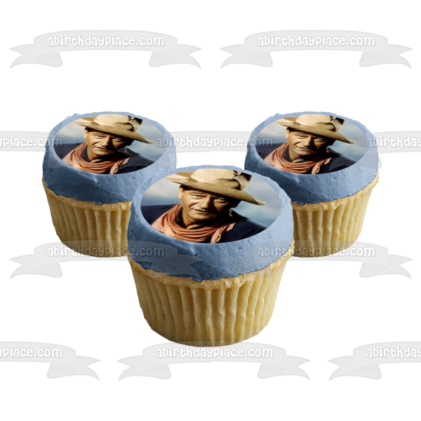 John Wayne Cowboy Hat Edible Cake Topper Image ABPID09052