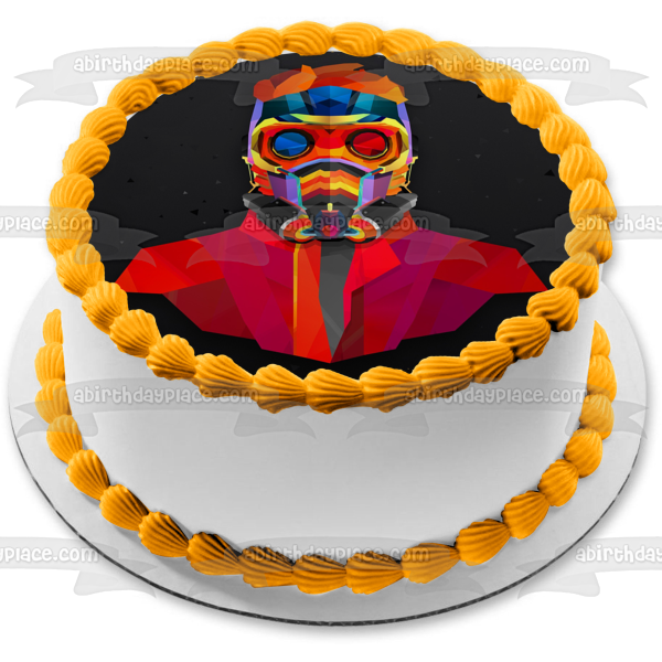 Star-Lord Superhero Interplanetary Policeman Edible Cake Topper Image ABPID01119