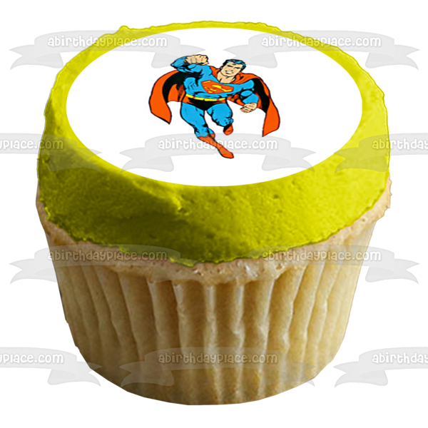 Superman DC Comics Hovering Air - Decoración comestible para tarta, imagen ABPID09355