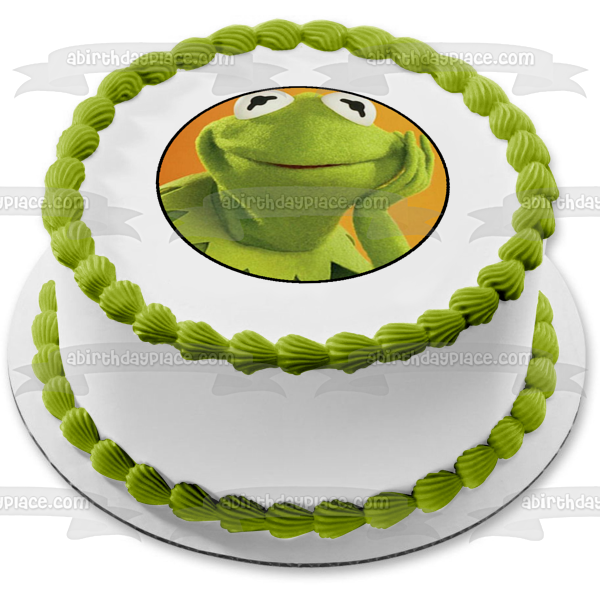 The Muppets Disney Kermit the Frog Edible Cake Topper Image ABPID12004