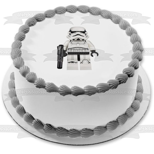 LEGO Star Wars Storm Trooper Edible Cake Topper Image ABPID12682