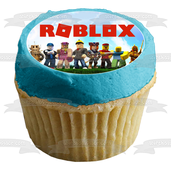 Roblox Assorted Characters Children's Books Edible Cake Topper Image ABPID15420