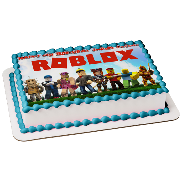 Roblox Assorted Characters Children's Books Edible Cake Topper Image ABPID15420