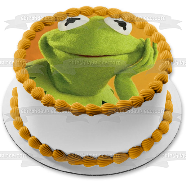 The Muppets Disney Kermit the Frog Edible Cake Topper Image ABPID12004