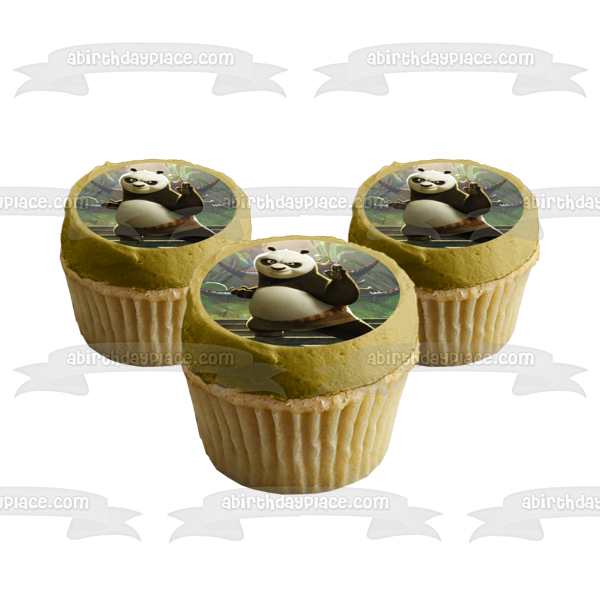 Kung Fu Panda Po Karate Stance Edible Cake Topper Image ABPID12798