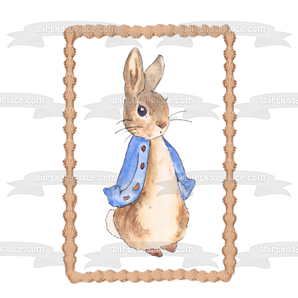 Peter Rabbit Edible Cake Topper Image ABPID27773