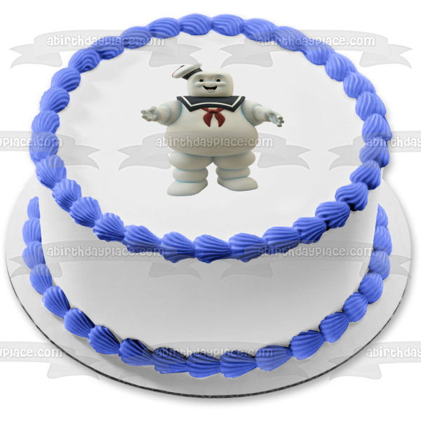Ghost Busters Stay Puft Marshmallow Man Edible Cake Topper Image ABPID27830