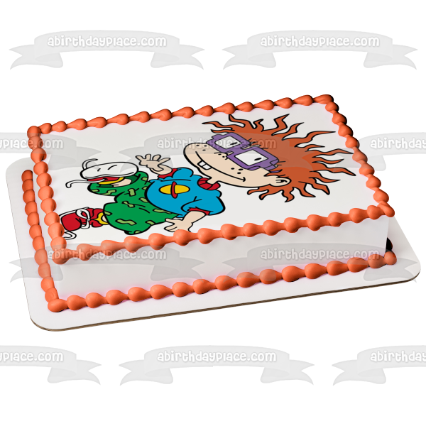 Chuckie Finster Rugrats Redhair Fraidy Cat Cartoon Edible Cake Topper Image ABPID50641