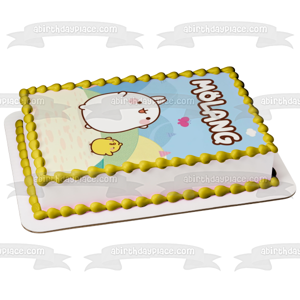 Adorno comestible para tarta Molang y Piu Piu Imagen ABPID51160